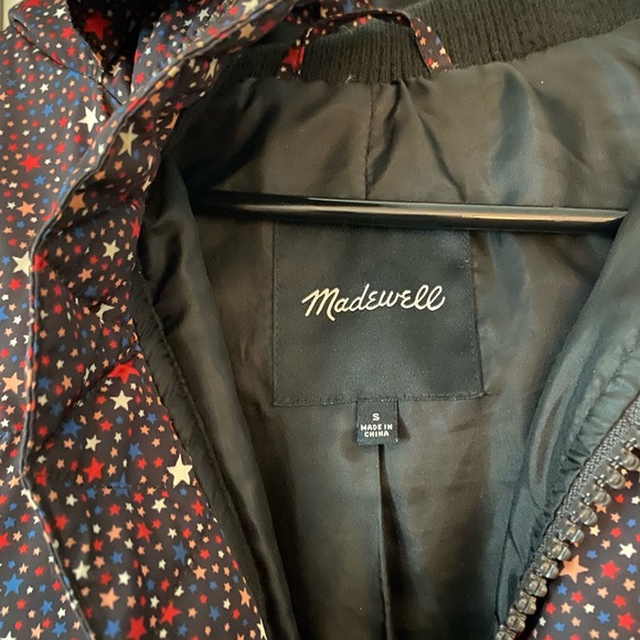 Madewell Star Puffer Purple Jacket - Picture 4 of 6